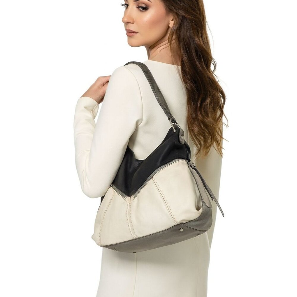 B Makowsky Leather Hobo Bag Shoulder Satchel Tote Handbag Purse WOMEN'S WOMAN'S